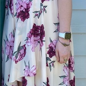 Floral Pink and Cream Dress